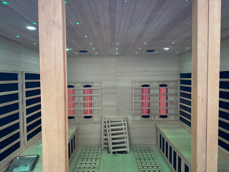 SAUNA EVOLUTION® Big Size Canadian Solid Wood Infrared and Steam Hybrid Dual System 06