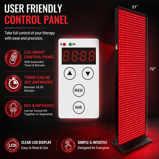 EXESAS 1008 LED, 5040W Dual-Chip, Red Light Therapy Device for Full Body, 4-Wavelengths Infrared LED Panel for Skin, Weight, Pain, Wellness - Elite Recovery Wellness
