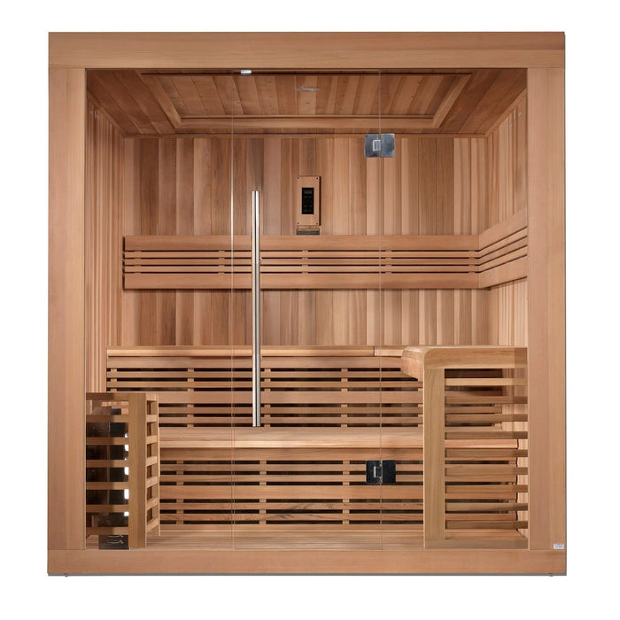 SAUNA EVOLUTION® 6 Person Traditional Steam Sauna Modern Relax 3