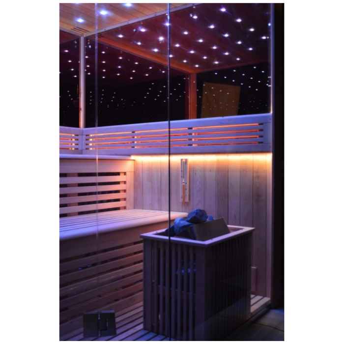 SAUNA EVOLUTION® Indoor New Exclusive Mirror Steam Sauna Glass 13