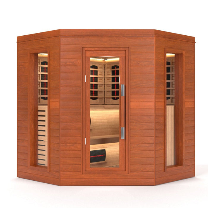 SAUNA EVOLUTION® Indoor Luxury Cabin Corner Sauna Luna - 1