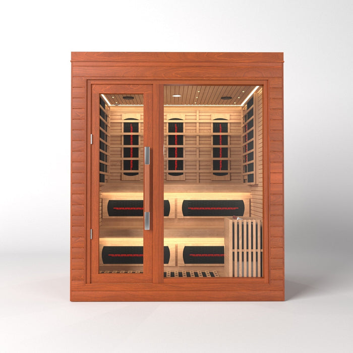 SAUNA EVOLUTION® Indoor Dual-System Luxury Cabin Sauna Luna - 4
