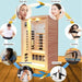 Thermora Orien Premium 2 - Person Low EMF FAR - Infrared Heat Wood Home Personal Spa Sauna With Ceramic Heaters, 1760W (SAK25714) - Elite Recovery Wellness