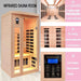 Thermora Orien Premium 2 - Person Low EMF FAR - Infrared Heat Wood Home Personal Spa Sauna With Ceramic Heaters, 1760W (SAK25714) - Elite Recovery Wellness