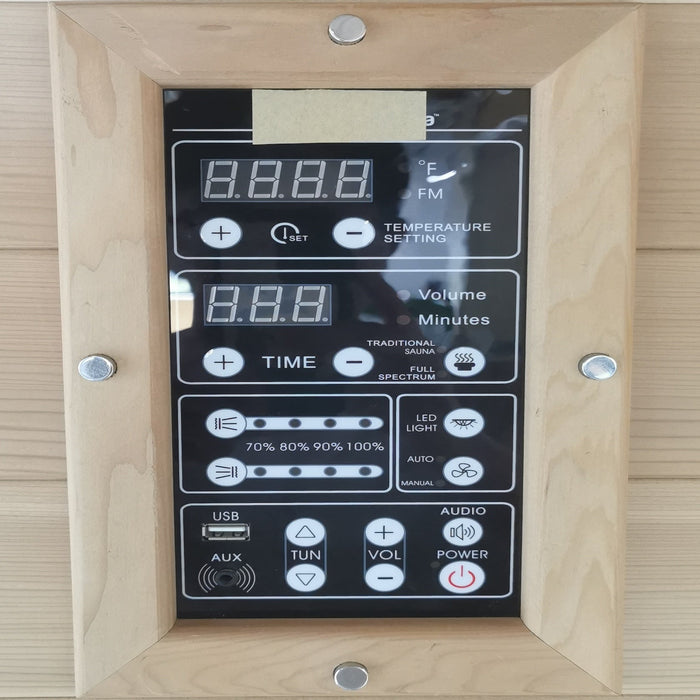 SAUNA EVOLUTION® Commercial Finnish Bath Home Sauna Indoor Steam Room Glass 03