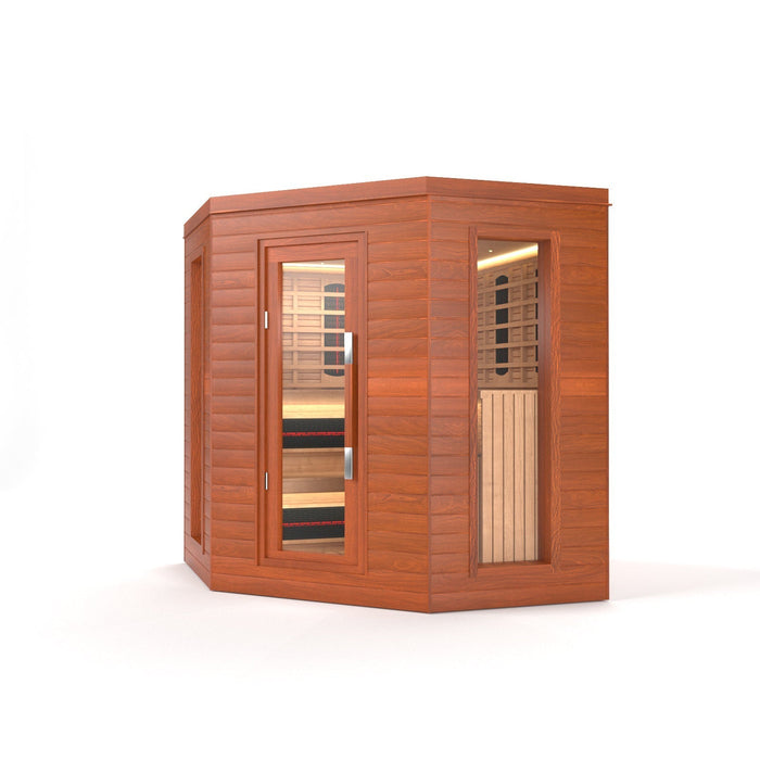 SAUNA EVOLUTION® Indoor Luxury Cabin Corner Sauna Luna - 1