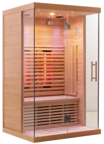 SAUNA EVOLUTION®  Indoor Low EMF Sauna with Front Glass Far Infrared 05