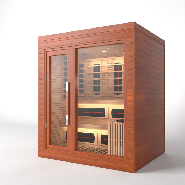 SAUNA EVOLUTION® Indoor Dual-System Luxury Cabin Sauna Luna - 4