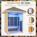 Thermora Zurich 3 - Person Low EMF Spruce Wood Outdoor Infrared Sauna With Bluetooth Speakers And LED Lights (SAK59047) - Elite Recovery Wellness