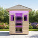 Thermora Zurich 3 - Person Low EMF Spruce Wood Outdoor Infrared Sauna With Bluetooth Speakers And LED Lights (SAK59047) - Elite Recovery Wellness