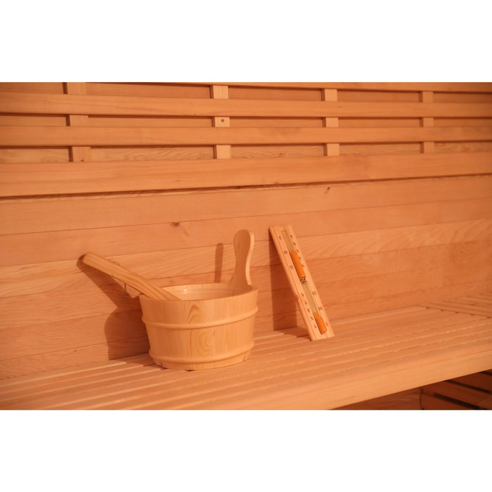 SAUNA EVOLUTION®  Outdoor Wood Steam Sauna（5-6 Person）Cabin 04