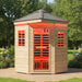 Thermora Monaco 4 - Person Low EMF Spruce Wood Outdoor Infrared Sauna With Bluetooth Speakers And LED Lights (SAK16270) - Elite Recovery Wellness