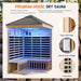 Thermora Monaco 4 - Person Low EMF Spruce Wood Outdoor Infrared Sauna With Bluetooth Speakers And LED Lights (SAK16270) - Elite Recovery Wellness
