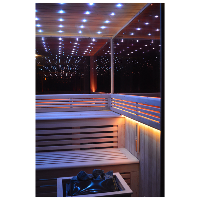 SAUNA EVOLUTION® Indoor New Exclusive Mirror Steam Sauna Glass 13