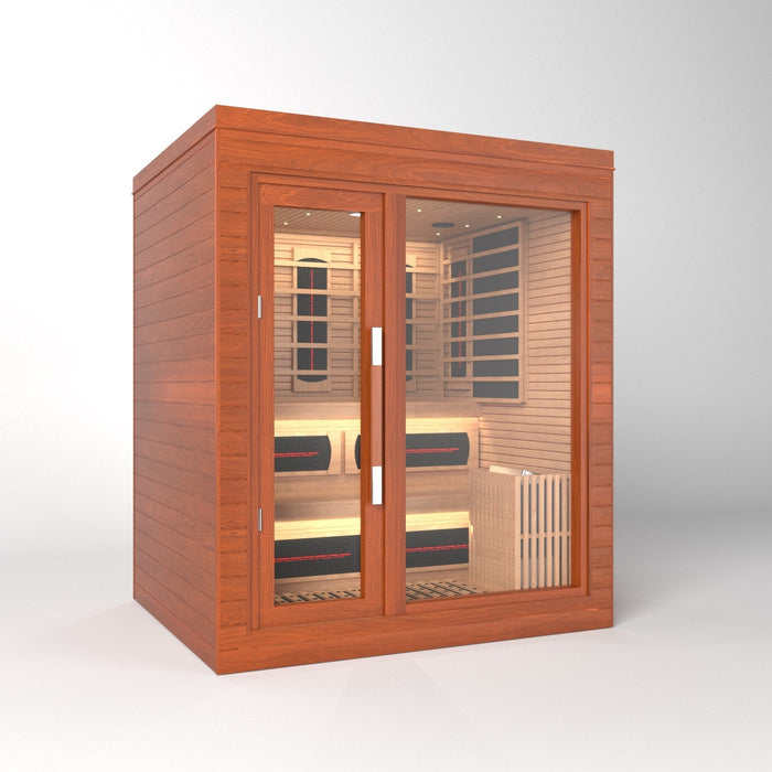 SAUNA EVOLUTION® Indoor Dual-System Luxury Cabin Sauna Luna - 4