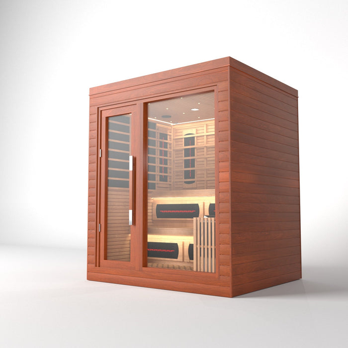 SAUNA EVOLUTION® Indoor Dual-System Luxury Cabin Sauna Luna - 4