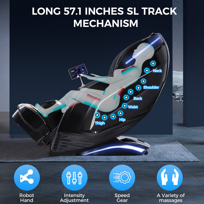 WANKO Zenith SL-Track Zero Gravity Full Body Recliner Massage Chair