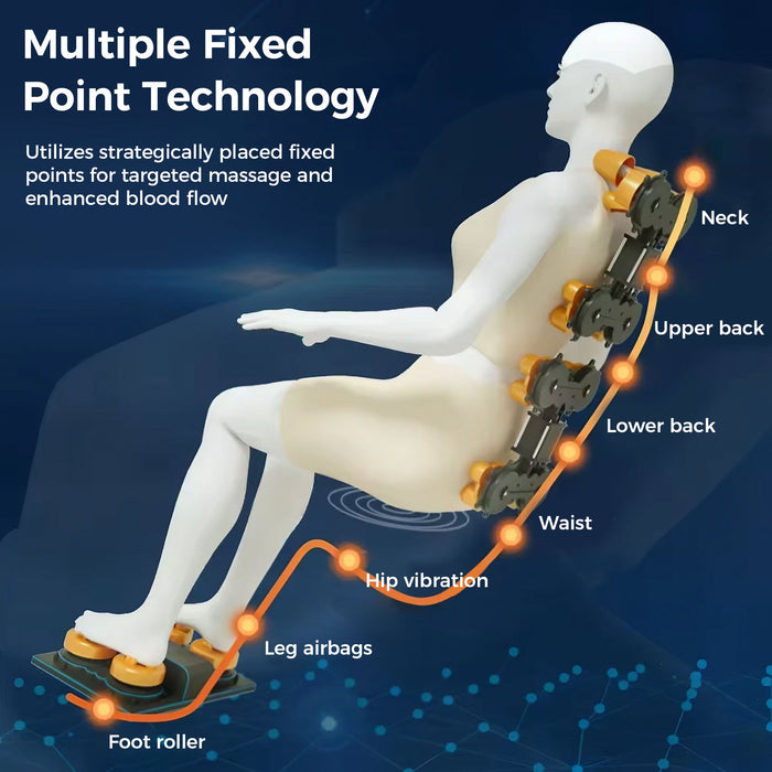 WANKO Serene Zero Gravity Full Body Massage Chair — Foot Rollers & Heat Therapy