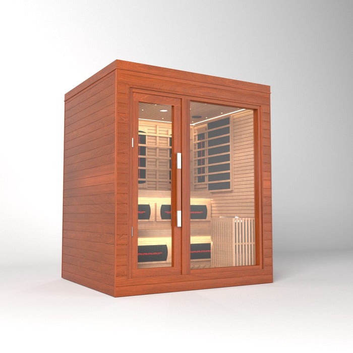 SAUNA EVOLUTION® Indoor Dual-System Luxury Cabin Sauna Luna - 4