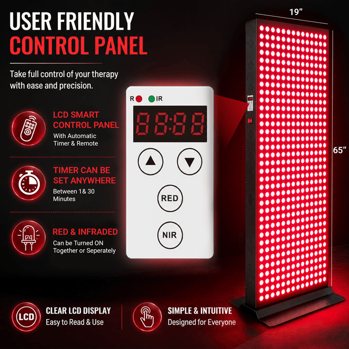 EXESAS 800 LED, 4000W Dual-Chip, Red Light Therapy Device for Full Body, 4-Wavelengths Infrared LED Panel for Skin, Weight, Pain, Wellness - Elite Recovery Wellness