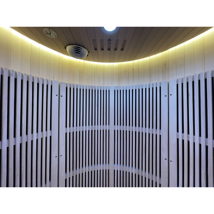 SAUNA EVOLUTION® Hemlock Round Indoor Sauna Room Far Infrared 08