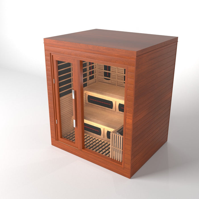 SAUNA EVOLUTION® Indoor Dual-System Luxury Cabin Sauna Luna - 4
