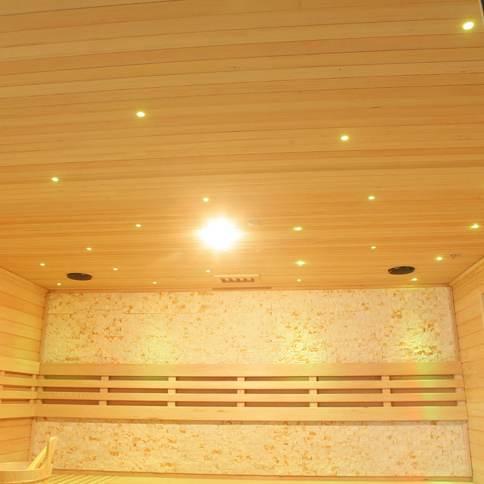 SAUNA EVOLUTION® Include Therapy Wood Traditional Steam Sauna Modern Relax 7