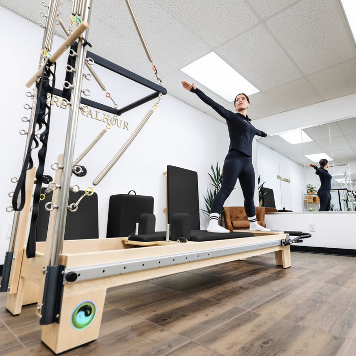 Nano Elite Half Trapeze - Adjustable Studio Pilates Reformer with Tower - RE09 - Elite Recovery Wellness