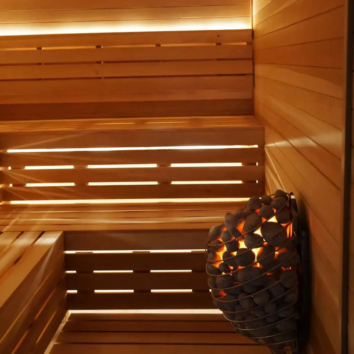 Custom Indoor Sauna Room - 4' x 7' x 8' - Finnish Sauna Builders - Elite Recovery Wellness