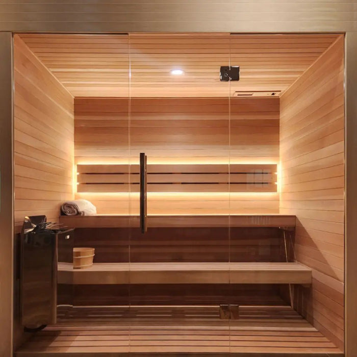 Carbon Smart Saunas - 5' x 8' x 8' - by Finnish Sauna Builders - Elite Recovery Wellness
