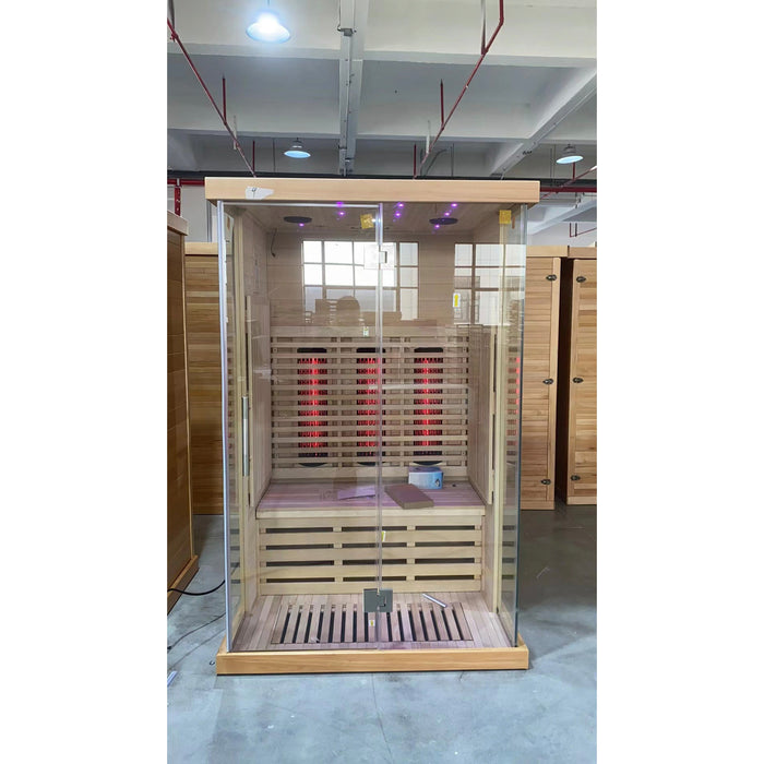 SAUNA EVOLUTION®  Indoor Low EMF Sauna with Front Glass Far Infrared 05