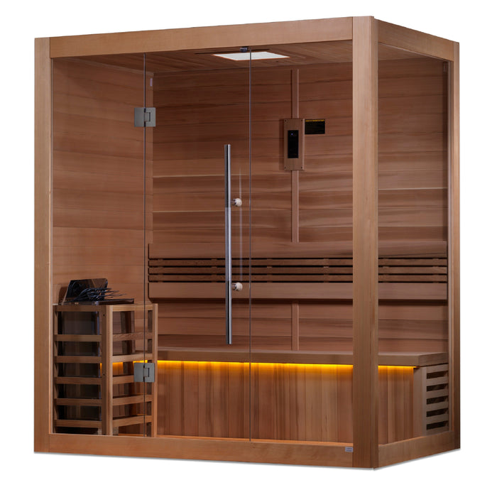 SAUNA EVOLUTION® 3 Person Traditional Steam Sauna Modern Relax 5