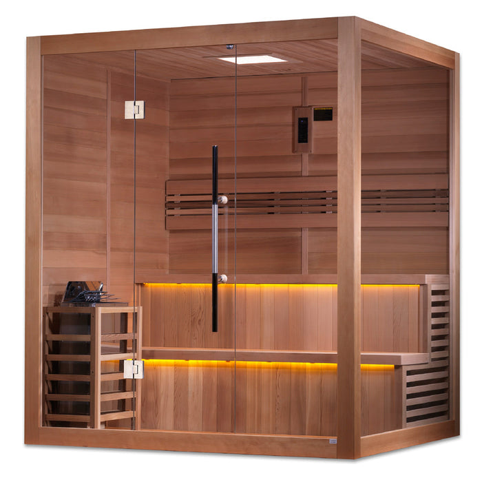 SAUNA EVOLUTION® 4–6 Person Traditional Steam Sauna Modern Relax 6