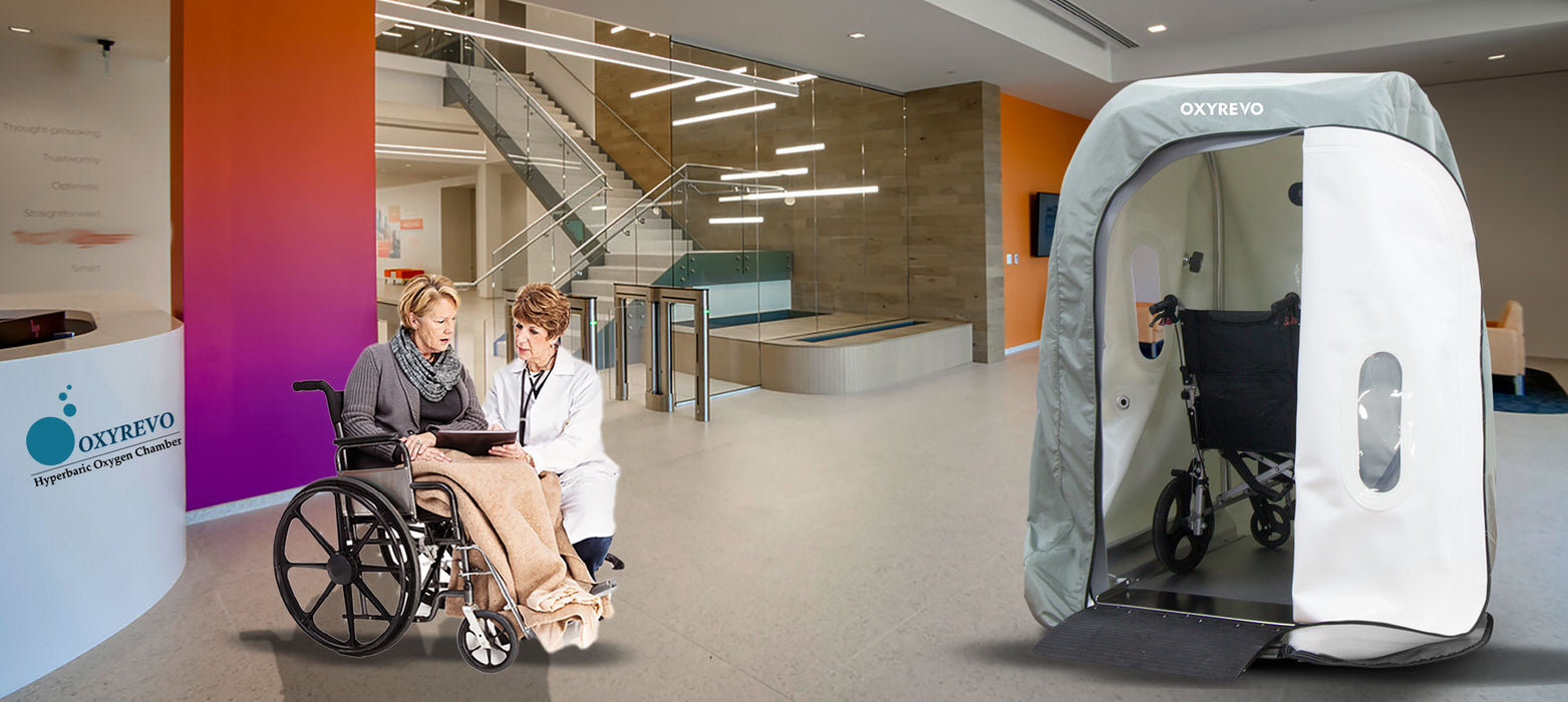 OxyRevo Heal40 Wheelchair Hyperbaric Chamber 1.4 ATA | Accessible HBOT