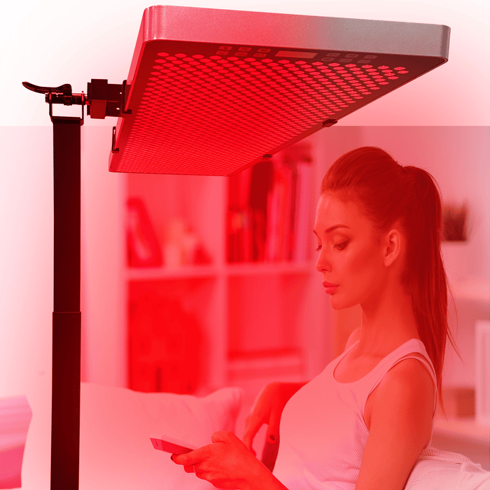Horizontal/Vertical Powered Automatic Rolling Stand for EXESAS Red Light Therapy Panels, Auto Height Adjustment, (Panel Sold Separately) - Elite Recovery Wellness