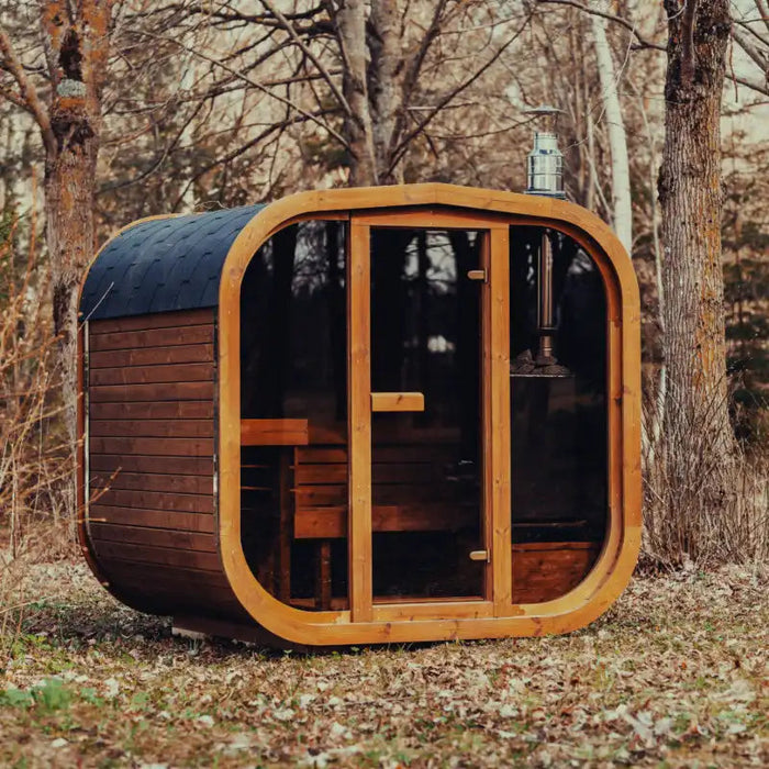 Mande Spa USA MW20 large outdoor sauna front view