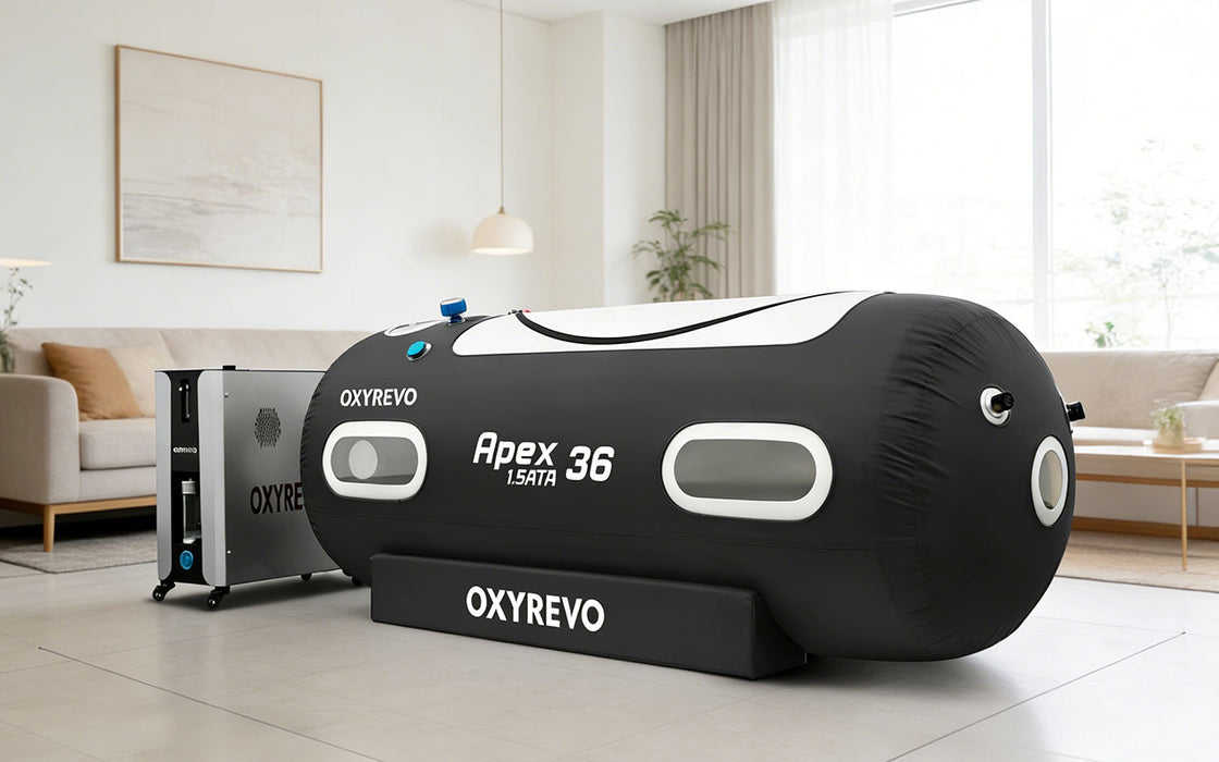 OxyRevo Apex36 Soft Hyperbaric Chamber 1.5 ATA | Wide 36-Inch