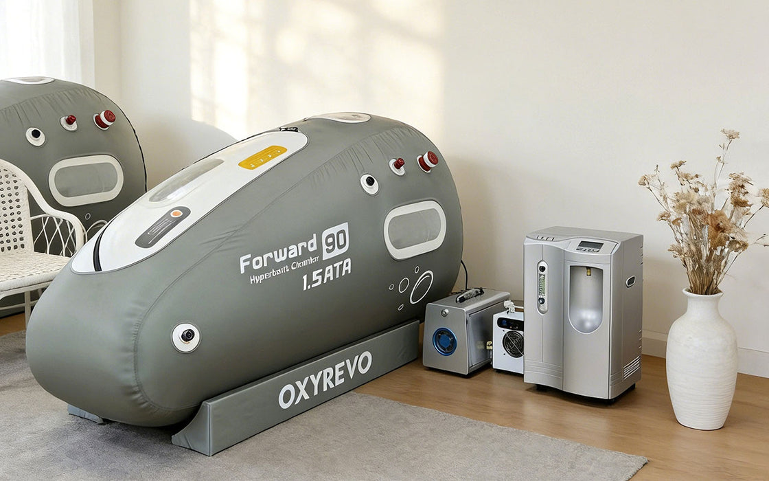 OxyRevo Forward90 Sitting Hyperbaric Chamber 1.4 ATA | Chair HBOT
