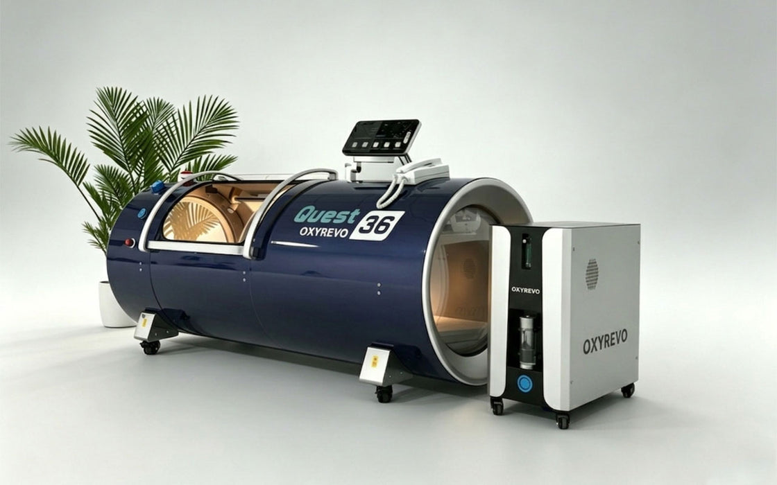 OxyRevo Quest36 Hard Hyperbaric Chamber 1.5–2.0 ATA | Wide Body