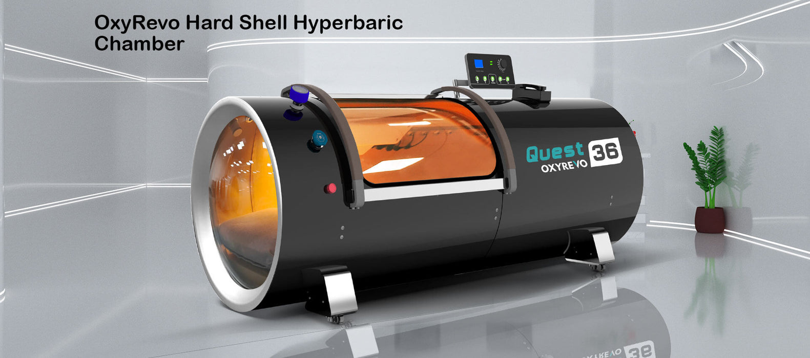 OxyRevo Quest36 Hard Hyperbaric Chamber 1.5–2.0 ATA | Wide Body