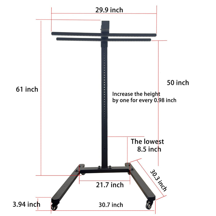 Horizontal Rolling Stand for EXESAS Red Light Therapy Panels, Compatible only with EXESAS Panels. (Stand Only, Panel Sold Separately) - Elite Recovery Wellness