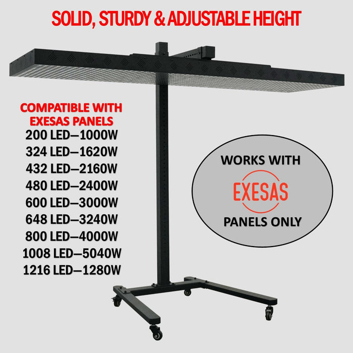 Horizontal Rolling Stand for EXESAS Red Light Therapy Panels, Compatible only with EXESAS Panels. (Stand Only, Panel Sold Separately) - Elite Recovery Wellness