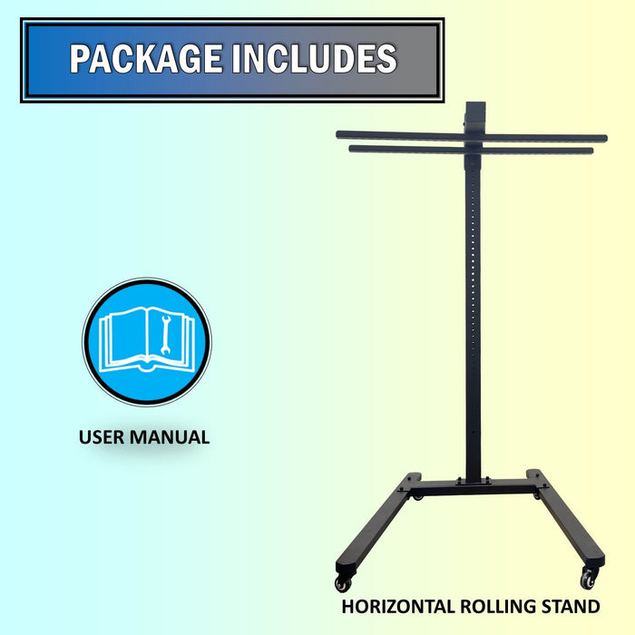 Horizontal Rolling Stand for EXESAS Red Light Therapy Panels, Compatible only with EXESAS Panels. (Stand Only, Panel Sold Separately) - Elite Recovery Wellness