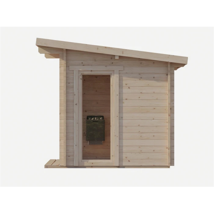 SAUNA EVOLUTION® Garden Series Outdoor Cabin Sauna Fits Up to 6 People Cabin 05