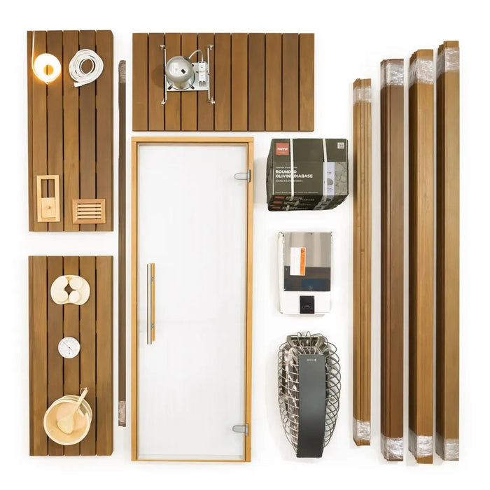 Custom Indoor Sauna Room - 6' x 8' x 8' - Finnish Sauna Builders - Elite Recovery Wellness
