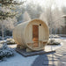 Turku Finnish Barrel Sauna with Terrace and WiFi Heater - Finnish Sauna Builders - Elite Recovery Wellness