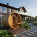 Turku Finnish Barrel Sauna with Terrace and WiFi Heater - Finnish Sauna Builders - Elite Recovery Wellness