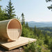 Turku Finnish Barrel Sauna with Terrace and WiFi Heater - Finnish Sauna Builders - Elite Recovery Wellness