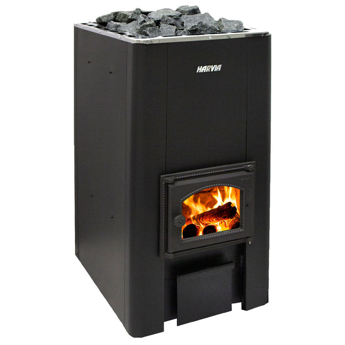 Harvia 50 Sauna Stove — 40kW Wood-Burning Heater for Large Sauna Rooms