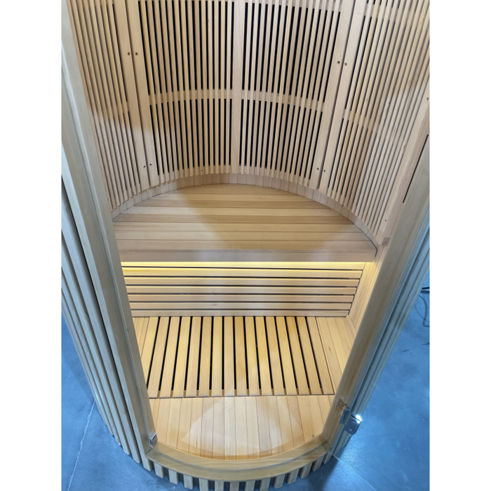 SAUNA EVOLUTION® Hemlock Round Indoor Sauna Room Far Infrared 08